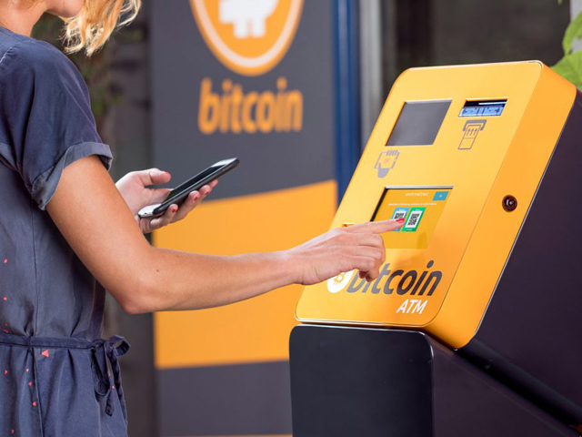 Bancomat pentru operațiuni financiare cu Bitcoin
