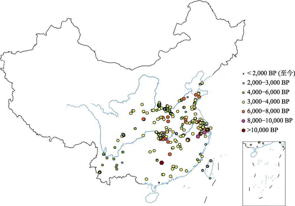 Distribuția temporală și spațială a relicvelor antice de orez din China