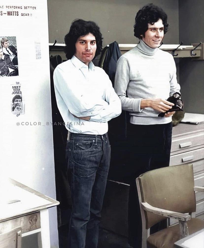 Freddie Mercury și Tim Staffell la Ealing Art College între 1966-1969